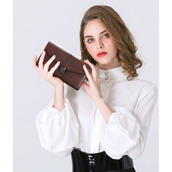 2191 Wallet Leather Wallet Large Capacity Hand-Crafted Wallet Card Holder